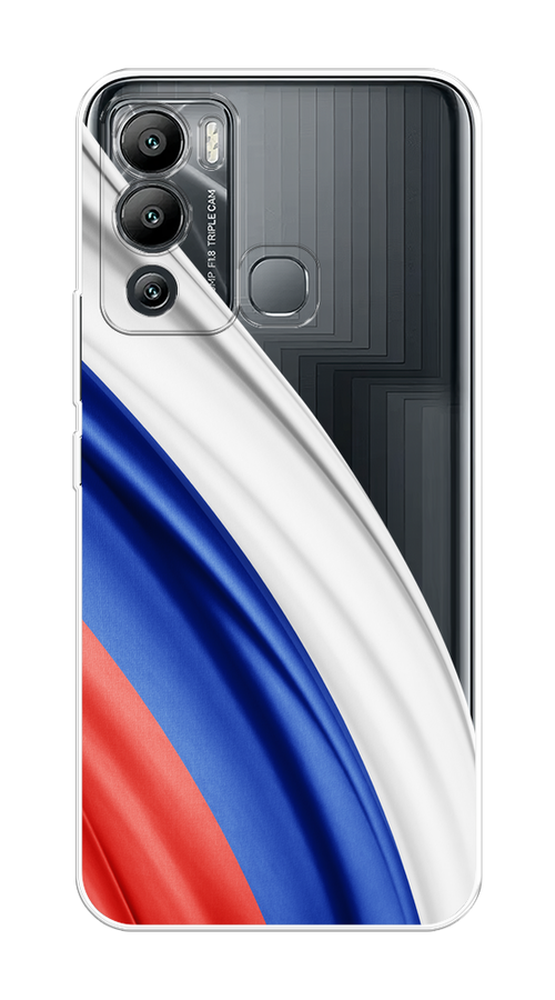 

Чехол на Infinix Hot 12i "Флаг России уголок", Белый;синий;красный;прозрачный, 3101250-1