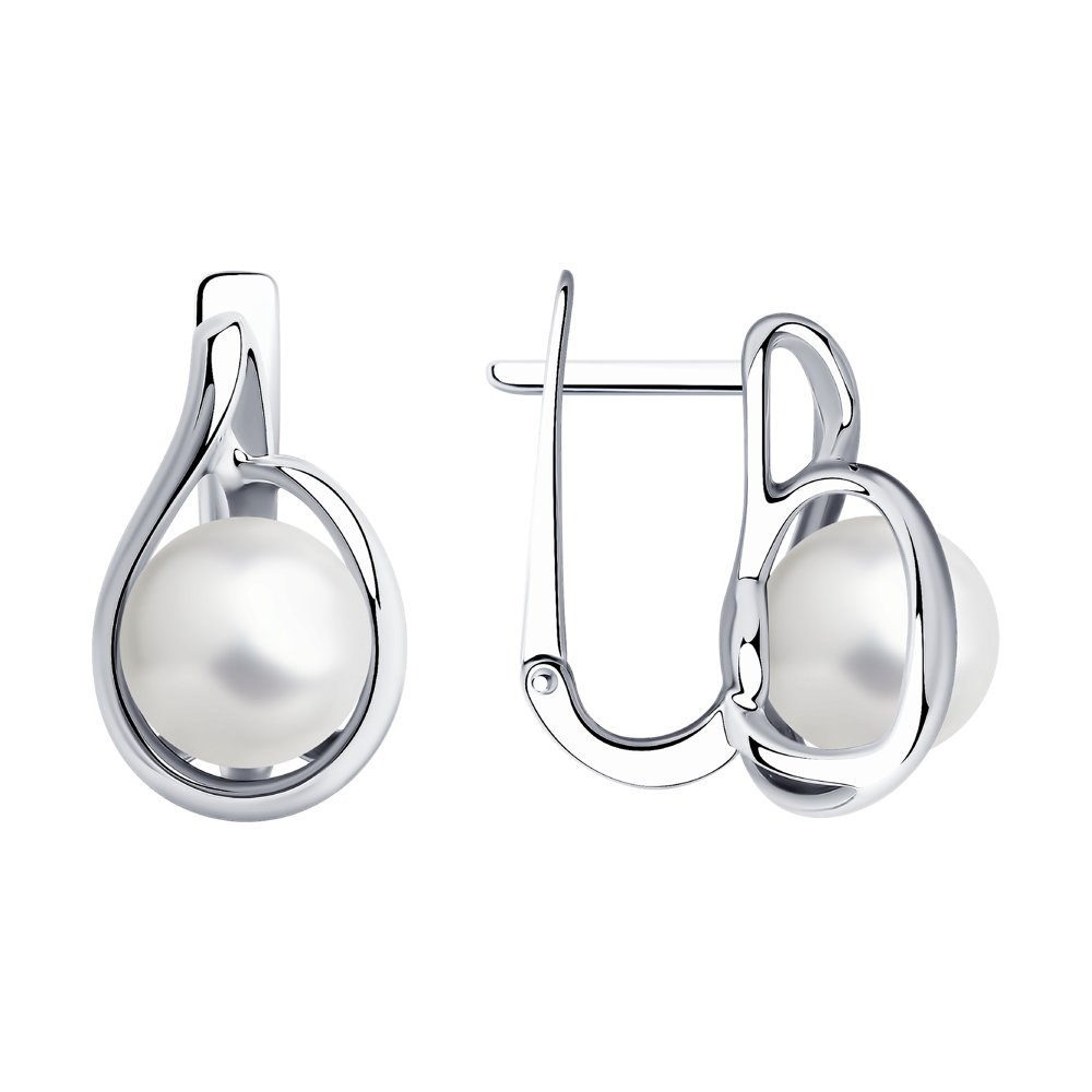 

Серьги из серебра SOKOLOV 94024759, жемчуг искусственный, 94024759