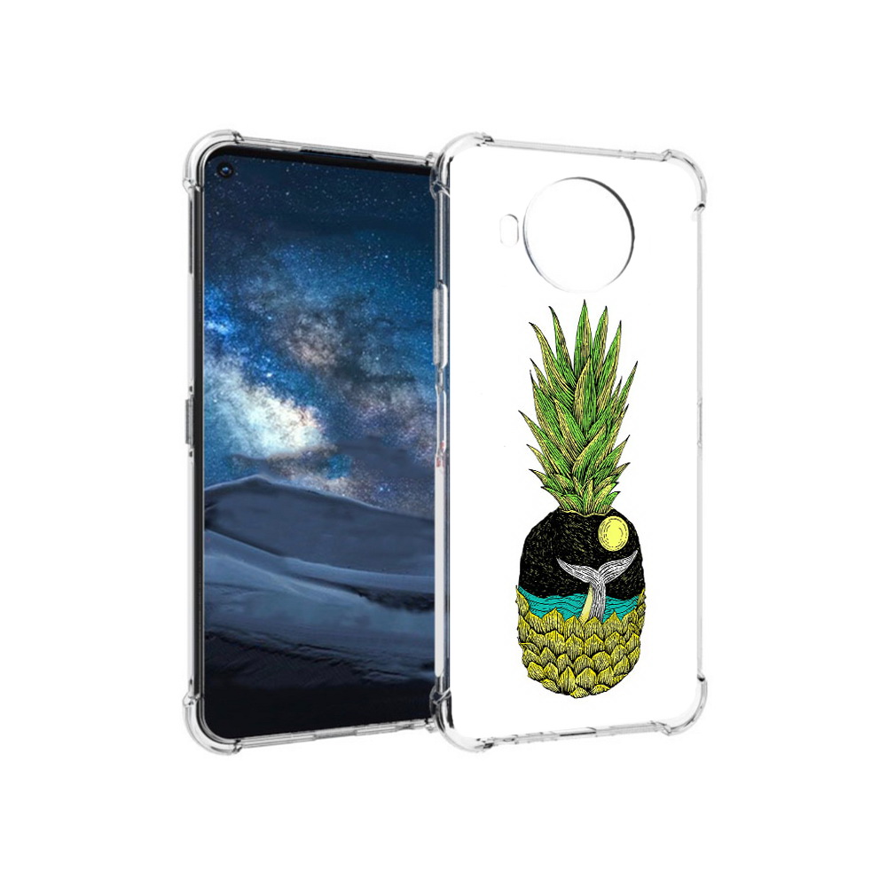 

Чехол MyPads Tocco для Nokia 8.3 ананас с китом (PT227053.110.220), Прозрачный, Tocco