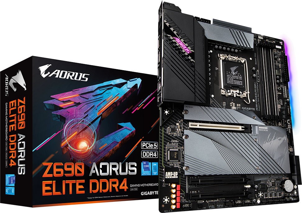 фото Материнская плата gigabyte z690 aorus elite ddr4