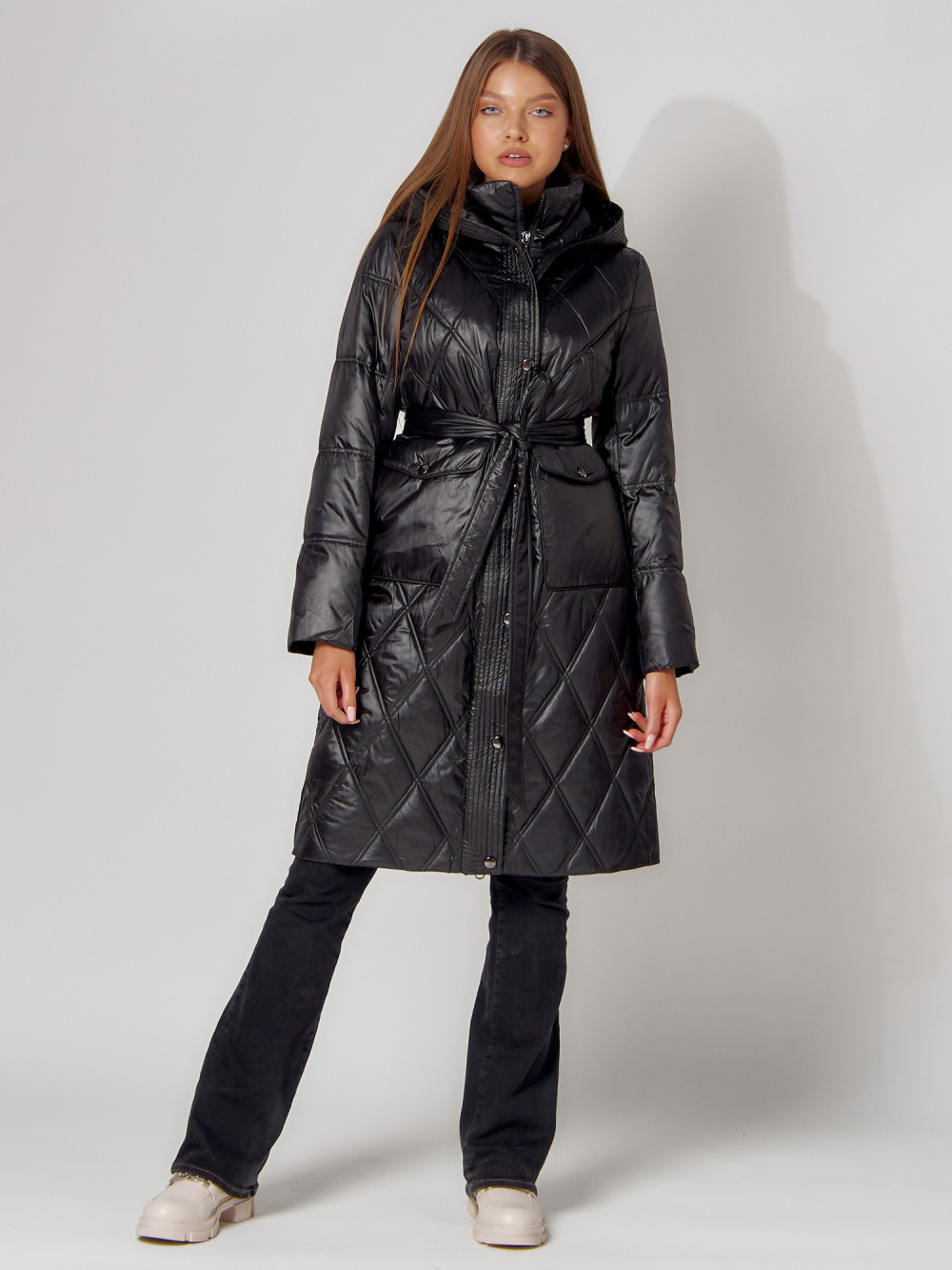 Пальто женское MTFORCE 448602 черное M