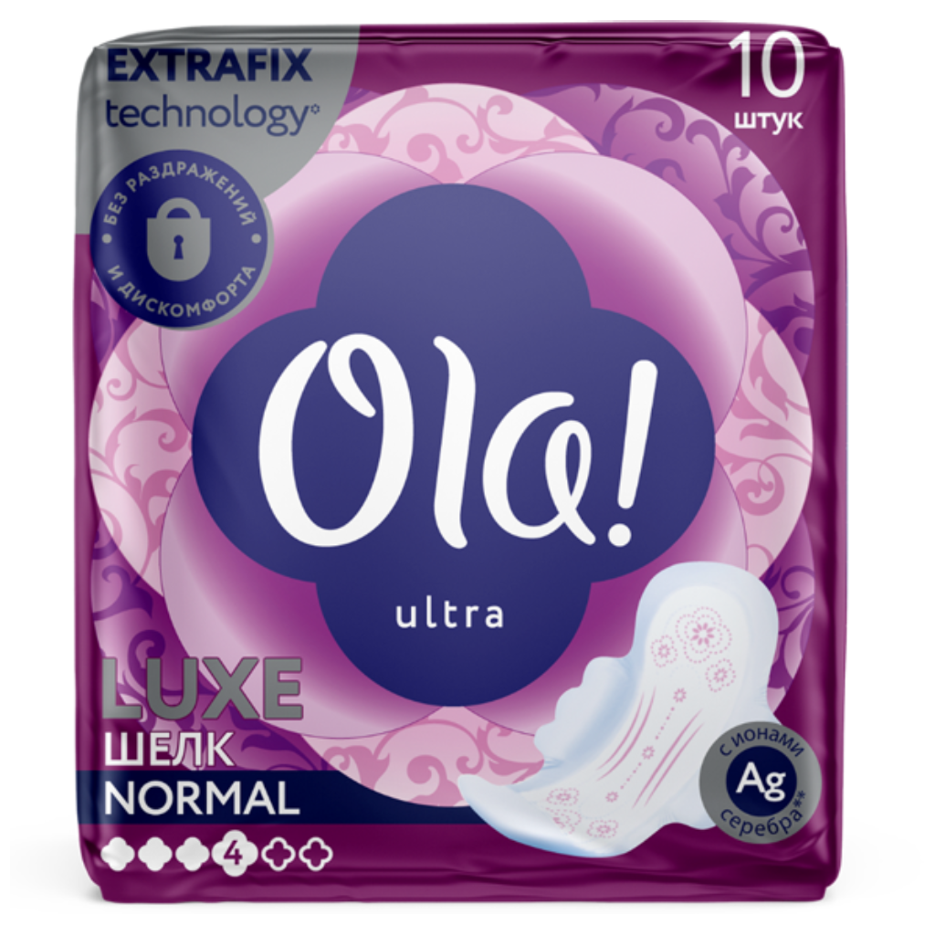 

Прокладки Ola Luxe Мягкий шелк 10шт