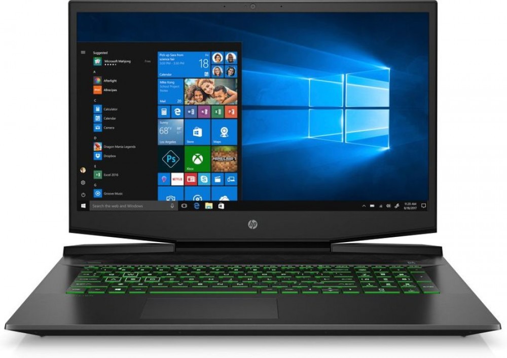 фото Ноутбук hp pavilion gaming 17-cd2035ur (4e1l8ea), black