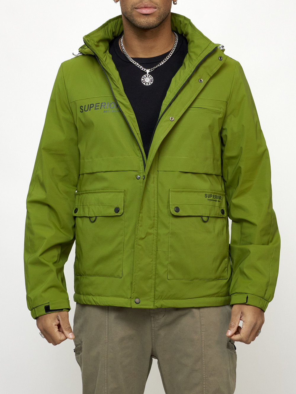Куртка мужская MG AD88029 зеленая XXL