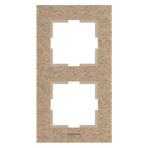 

Рамка Panasonic Karre Plus (WKTF08123CS-RU) 2x верт.монт. камень песчаник (упак.:1шт), Бежевый