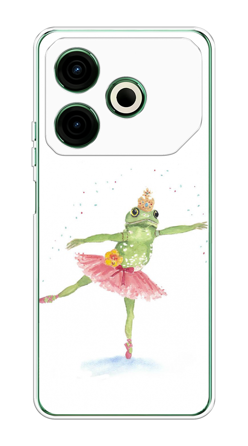 

Чехол на Tecno Pova 6 Neo "Лягушка-балерина", Зеленый, 309050-1