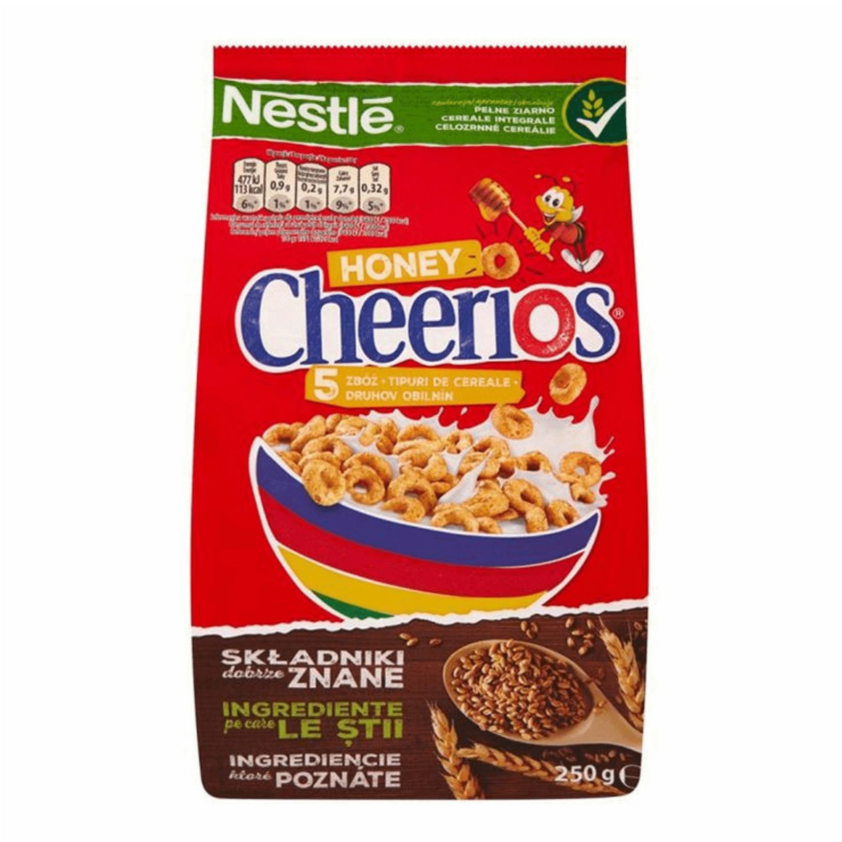 Хлопья Nestle Cereals Cheesios мультизлаковые с медом 250 г