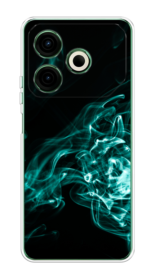 

Чехол на Tecno Pova 6 Neo "Дым", Бирюзовый;черный;голубой, 309050-1