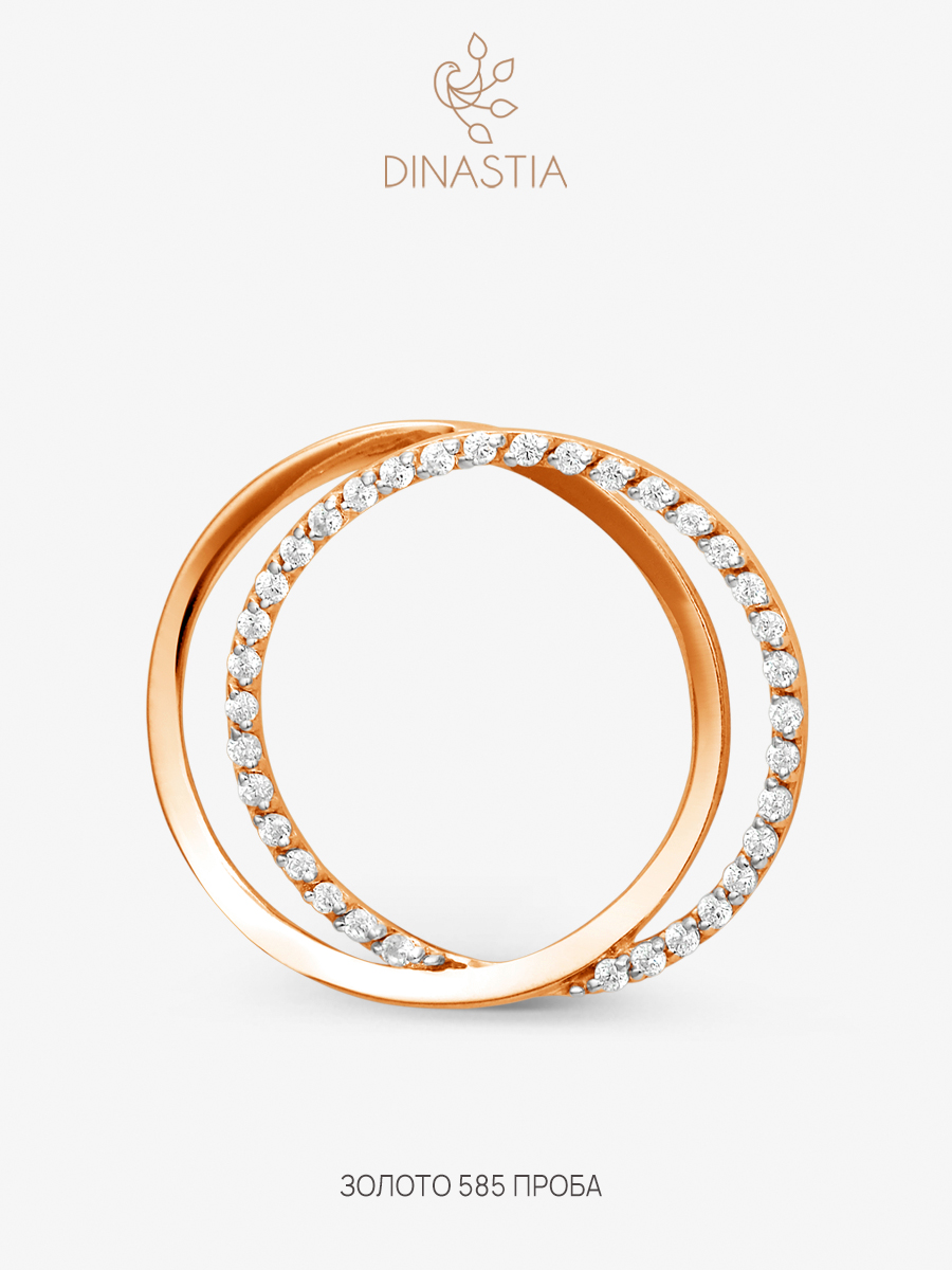 

Кулон из золота DINASTIA.GOLD 100018, фианит, 100018