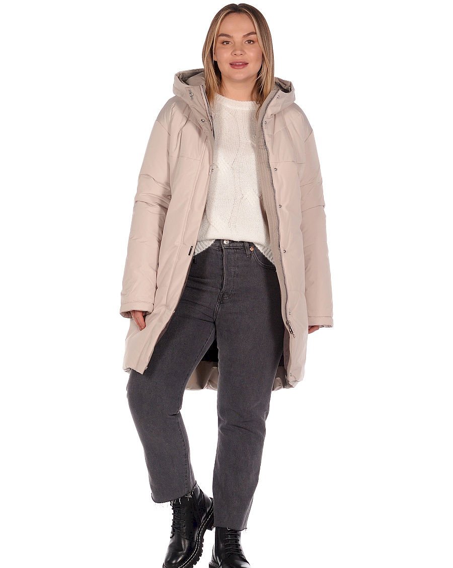 

Куртка женская Maritta 24-3025-10 бежевая 52 EU, 24-3025-10