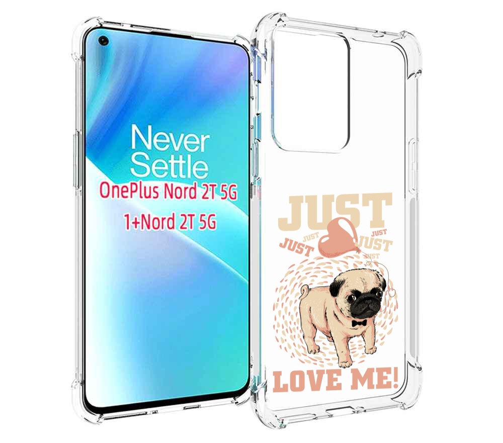 

Чехол MyPads Люби меня для OnePlus Nord 2T, Прозрачный, Tocco