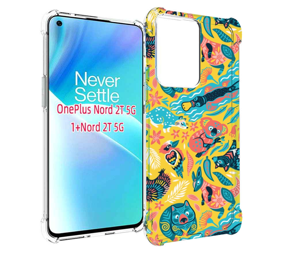 

Чехол MyPads seamless-pattern для OnePlus Nord 2T, Прозрачный, Tocco