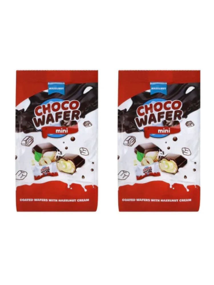 

Конфеты вафельные Choko Wafer с ореховым кремом в шоколаде 140 г
