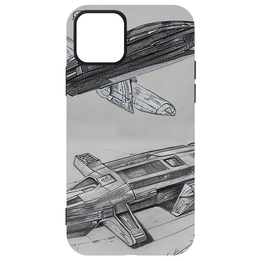 

Чехол-накладка Софт Набросок для iPhone 12