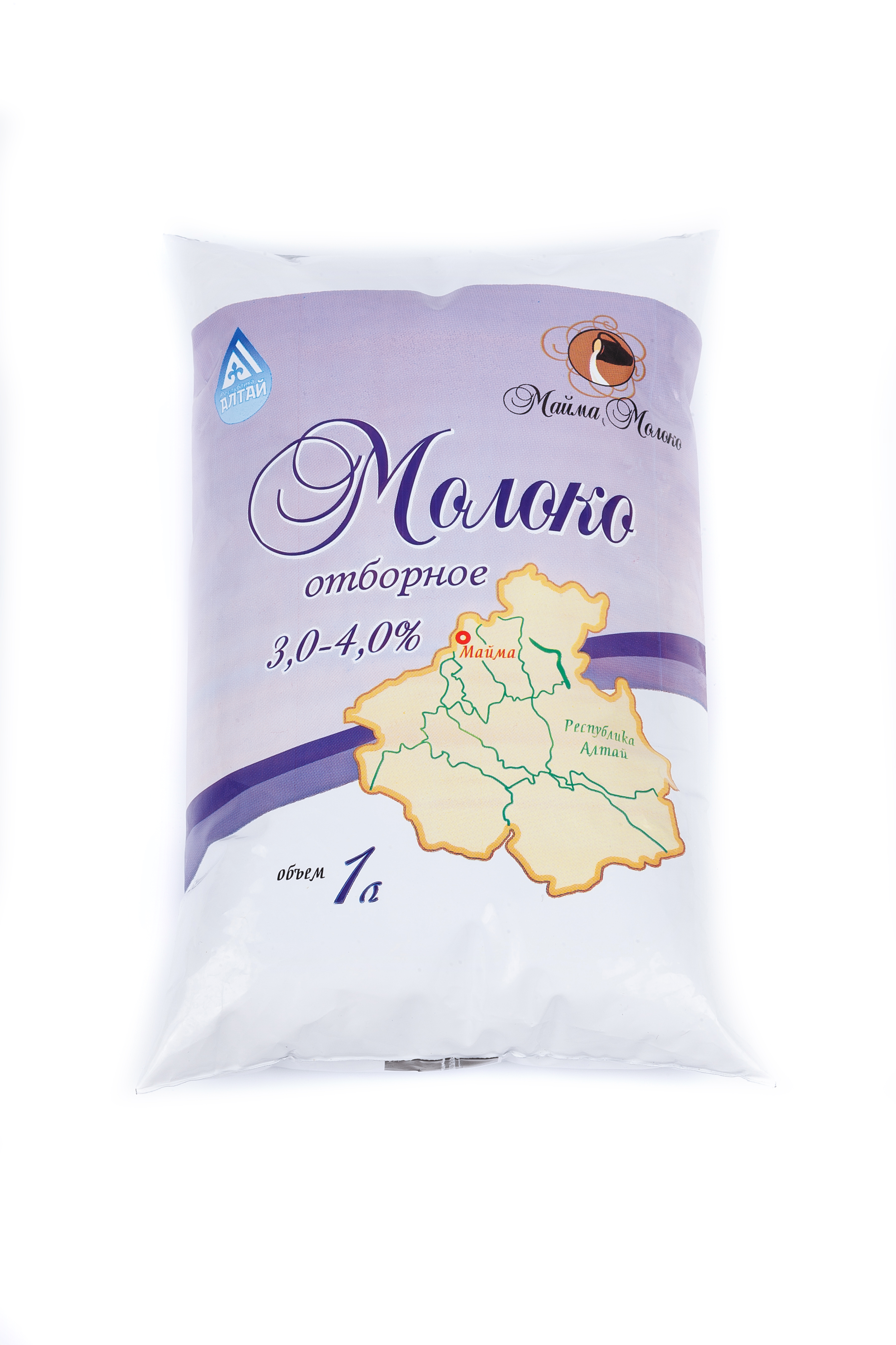 

Молоко 3 - 4 % отборное пастеризованное 1 л Майма Молоко БЗМЖ