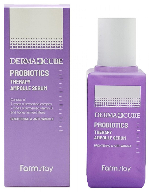 Сыворотка для лица FarmStay Derma Cube Probiotics Therapy Ampoule Serum 80 мл