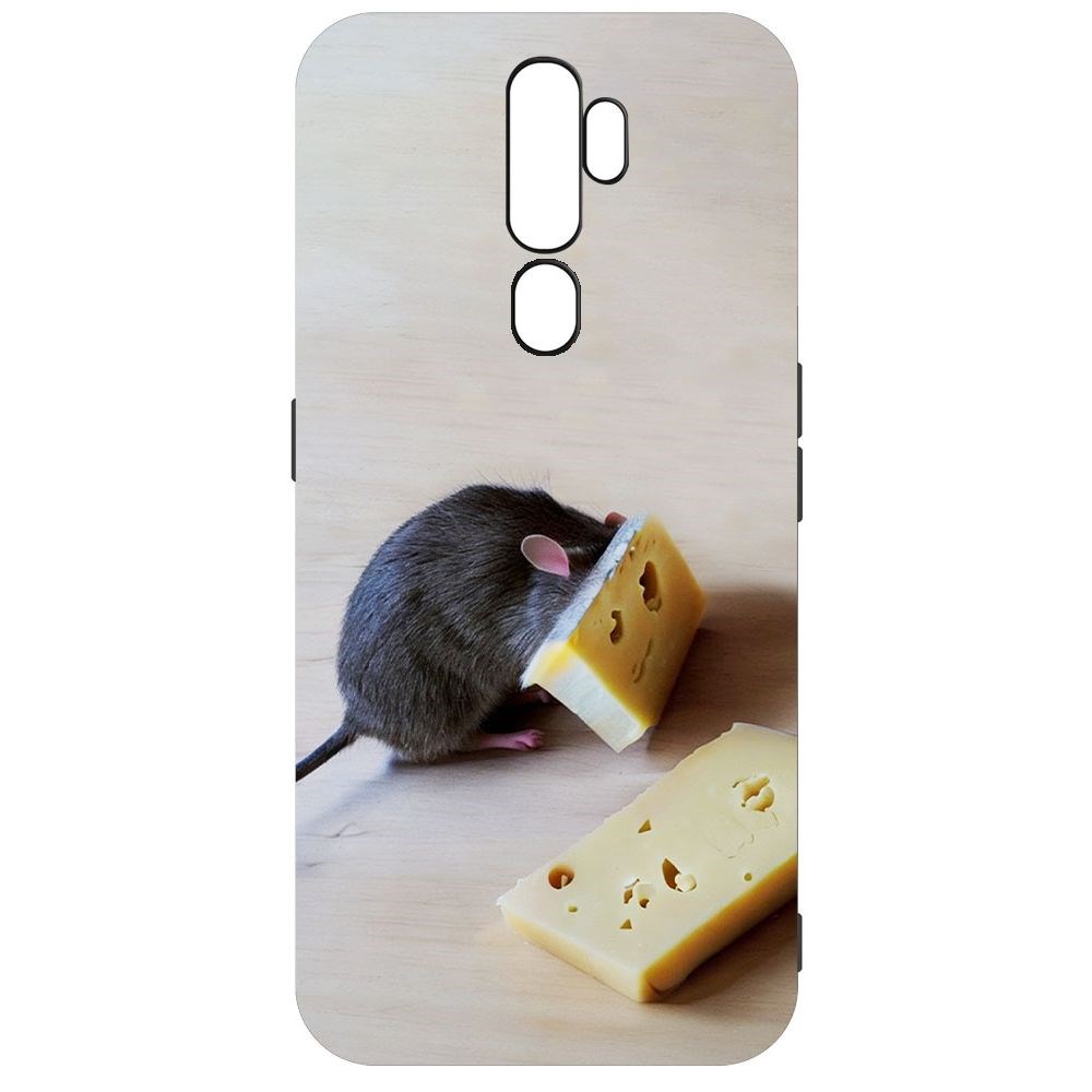 фото Чехол-накладка софт мышь и сыр для oppo a9 (2020) krutoff