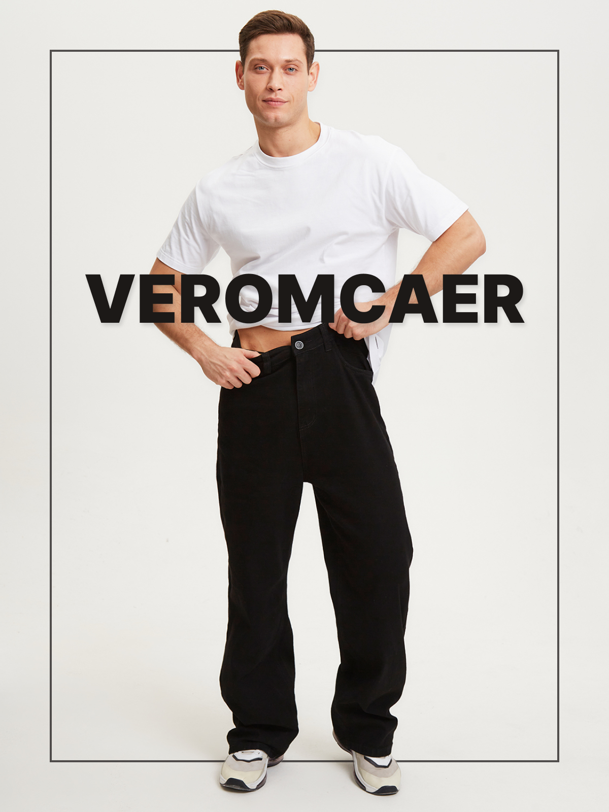 

Джинсы мужские VEROMCAER 100 черные 31, Черный, 100