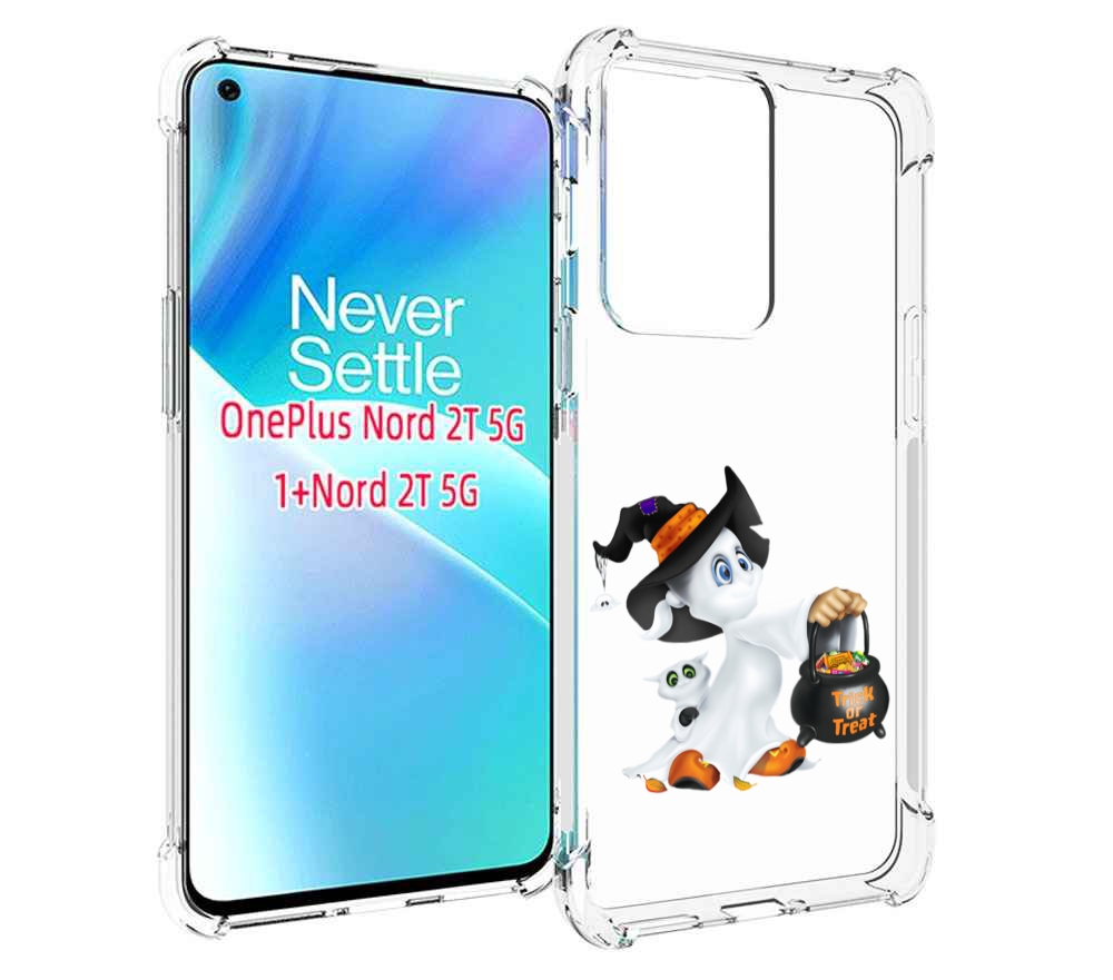 

Чехол MyPads Маленький призрак для OnePlus Nord 2T, Прозрачный, Tocco