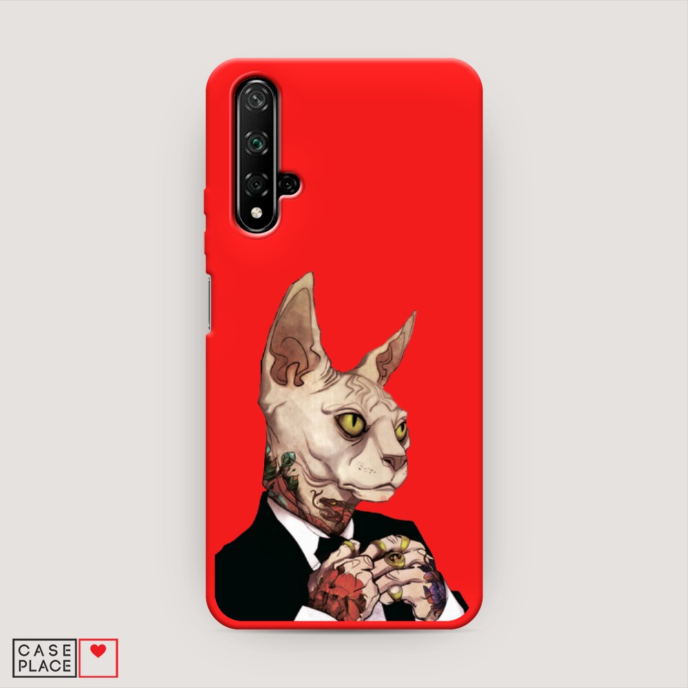 

Чехол Awog на Huawei Nova 5T "Татуированный сфинкс", Разноцветный, 610553-1