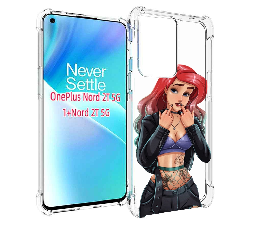 

Чехол MyPads Ариэль-русалочка-готика для OnePlus Nord 2T, Прозрачный, Tocco