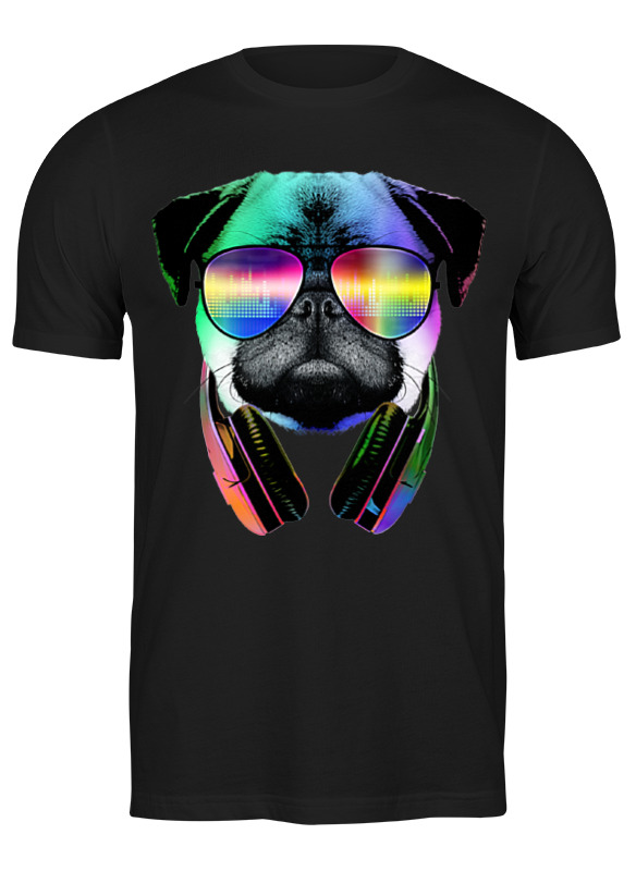 

Футболка мужская Printio Dj мопс черная 3XL, Черный, Dj мопс