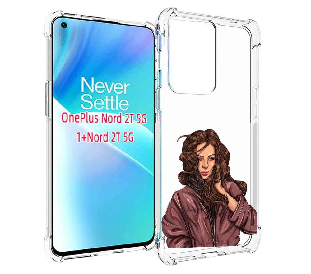 

Чехол MyPads Арт-рисунок-девушки для OnePlus Nord 2T, Прозрачный, Tocco