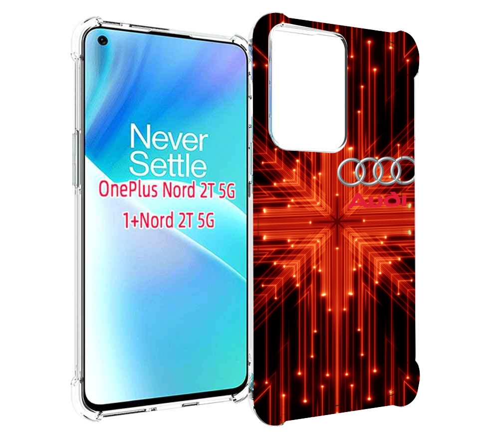

Чехол MyPads Ауди-на-неоновом-фоне для OnePlus Nord 2T, Прозрачный, Tocco