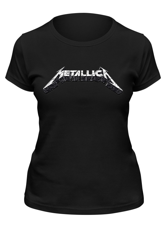 

Футболка женская Printio Metallica черная L, Черный, Metallica