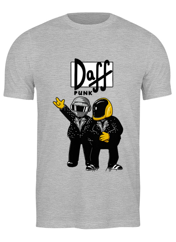 

Футболка мужская Printio Daft punk серая L, Daft punk