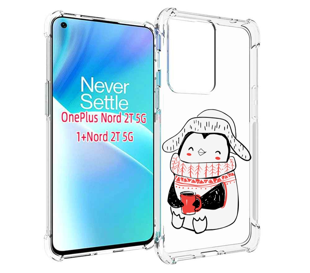 

Чехол MyPads Милый пингвин для OnePlus Nord 2T, Прозрачный, Tocco