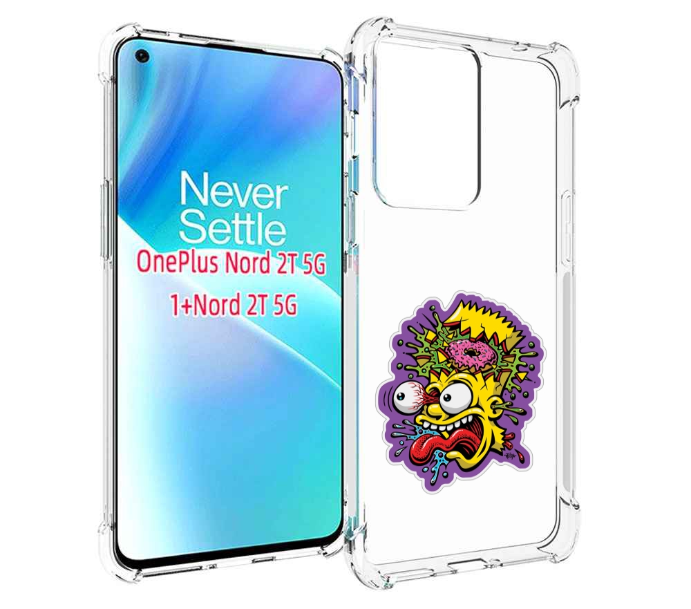 

Чехол MyPads Барт-Симпсон для OnePlus Nord 2T, Прозрачный, Tocco