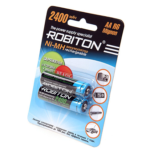 

Аккумуляторы ROBITON RTU2400MHA AА-2, 2 шт