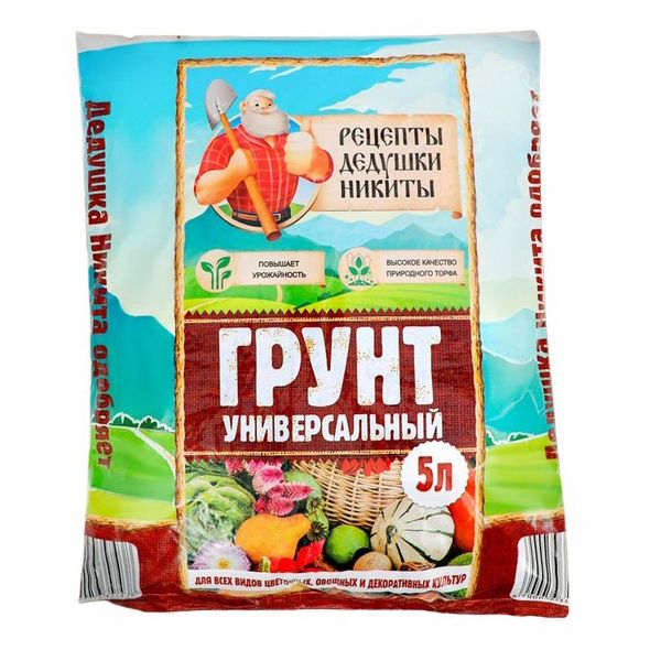 

Грунт Рецепты Дедушки Никиты универсальный 5 л