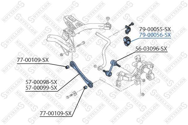 

Stellox втулка стабилизатора заднего центральная d20.7 audi a3, vw golfpassat 7900056SX