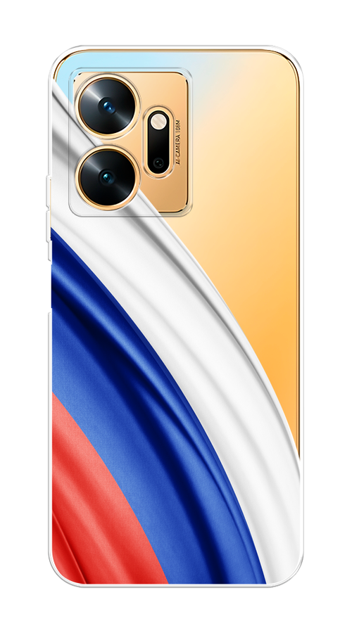 

Чехол на Infinix Zero 20 "Флаг России уголок", Белый;синий;красный;прозрачный, 3102550-1