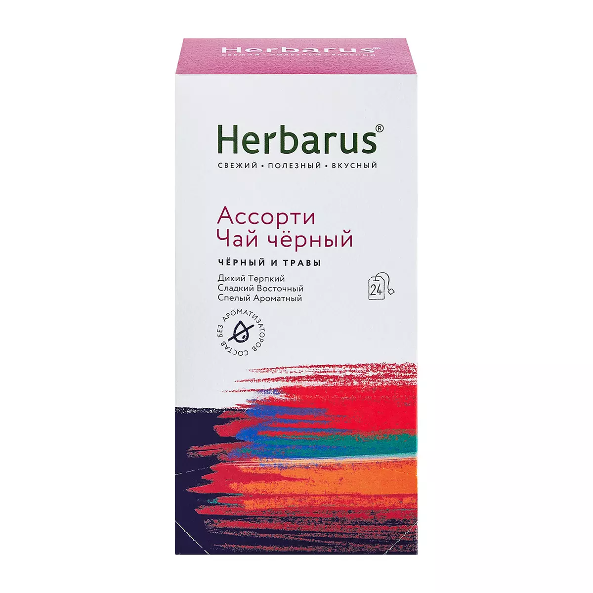 Чай черный и зеленый Herbarus Ассорти в пакетиках 2 г x 24 шт