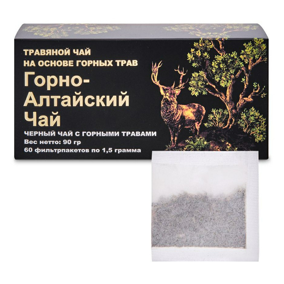 Чай черный Нарине горно-алтайский в пакетиках 1,5 г x 60 шт