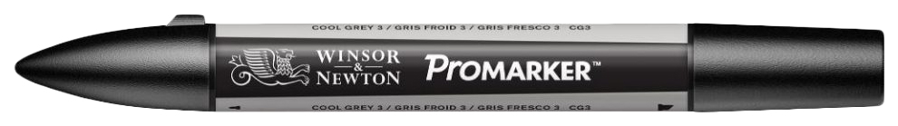 

Маркер спиртовой WINSOR&NEWTON Promarker CG3 серый холодный
