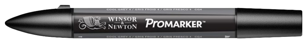 

Маркер спиртовой WINSOR&NEWTON Promarker CG4 серый холодный