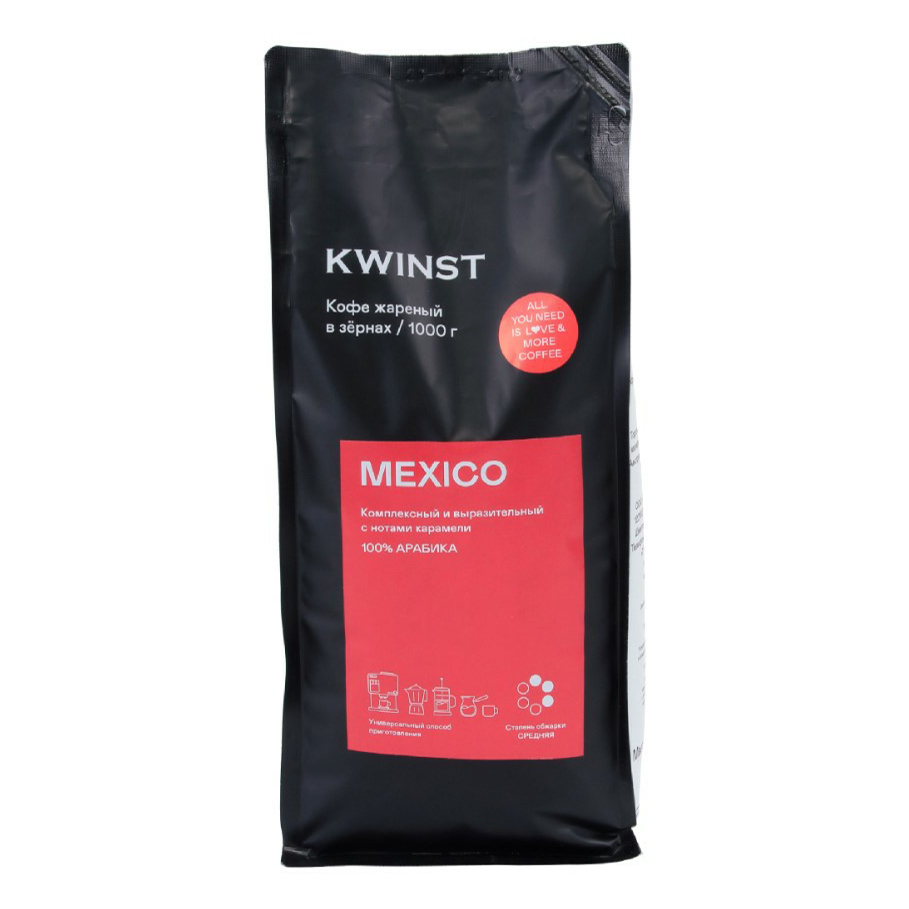 Кофе Kwinst Mexico в зернах 1 кг