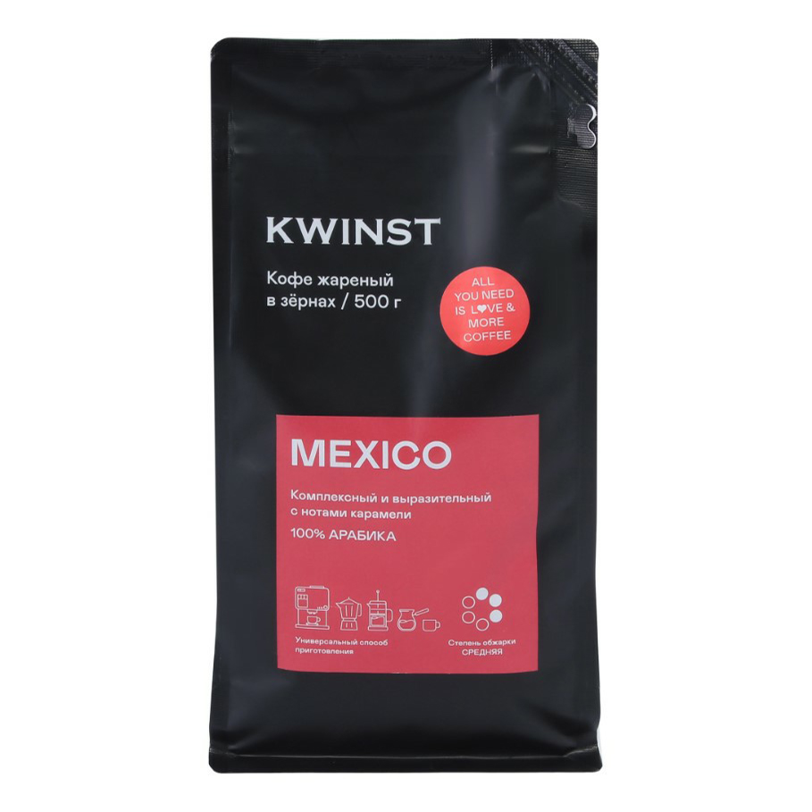 

Кофе Kwinst Mexico в зернах 500 г