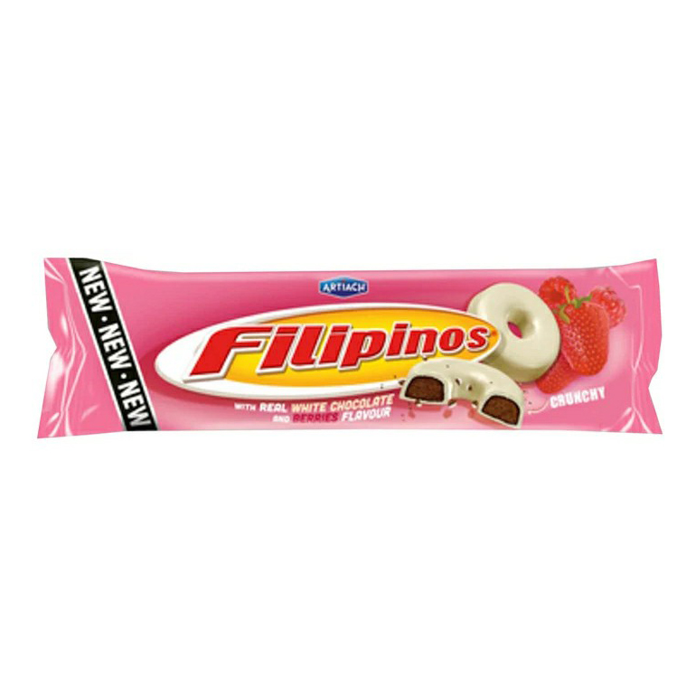 

Печенье Artiach Filipinos Frutos Rojos пшеничное глазированное с клубникой 128 г