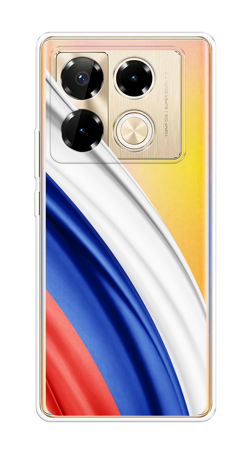 

Чехол на Infinix Note 40 Pro "Флаг России уголок", Белый;синий;красный;прозрачный, 3105750-1