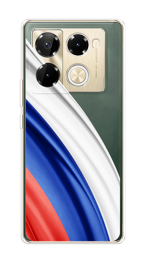 

Чехол на Infinix Note 40 Pro 5G/Note 40 Pro Plus "Флаг России уголок", Белый;синий;красный;прозрачный, 3106050-1