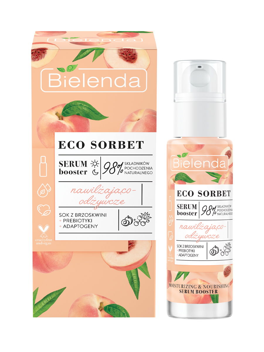 

ECO SORBET Peach Сыворотка для лица увлажняющая и питательная, 30мл