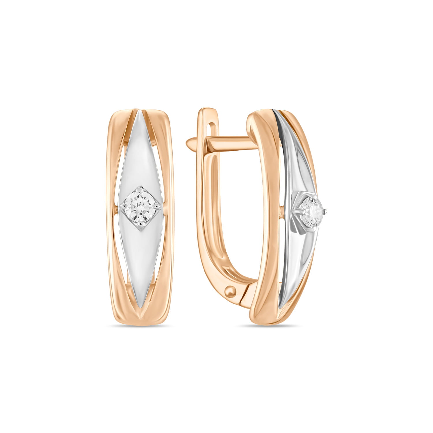 

Серьги из красного золота с бриллиантом MIUZ Diamonds