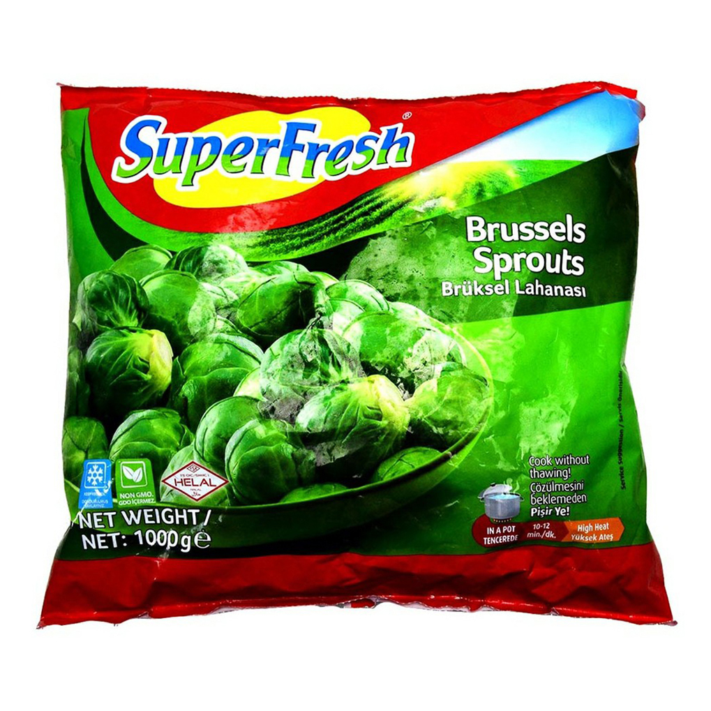 Капуста брюссельская Super Fresh замороженная 1 кг