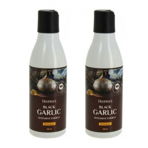 Набор шампуней Deoproce Black Garlic Intensive Energy 200 мл х 2 шт бальзам для волос deoproce rinse black garlic intensive energy с черным чесноком 1 л