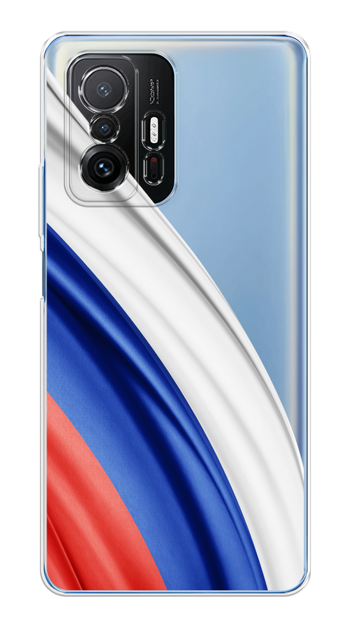

Чехол на Xiaomi Mi 11T/11T Pro "Флаг России уголок", Белый;синий;красный;прозрачный, 313750-1